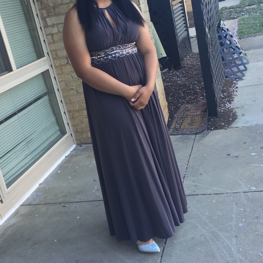 Long grey dress